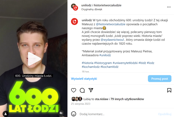 Mateusz – the #UniLodz Ambassador